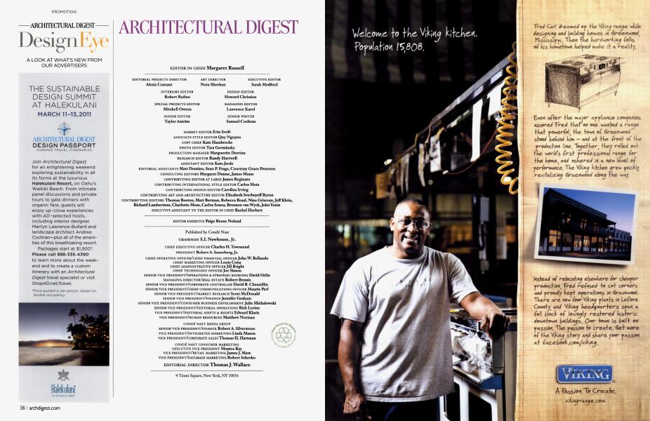 ARCHITECTURAL DIGEST Architectural Digest FEBRUARY 2011