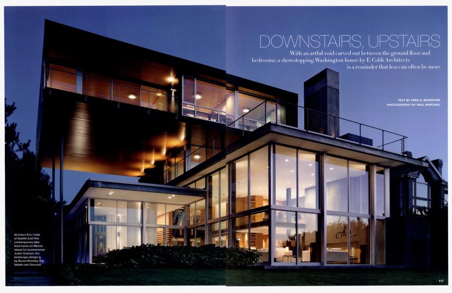 DOWNSTAIRS, UPSTAIRS | Architectural Digest | JUNE 2011