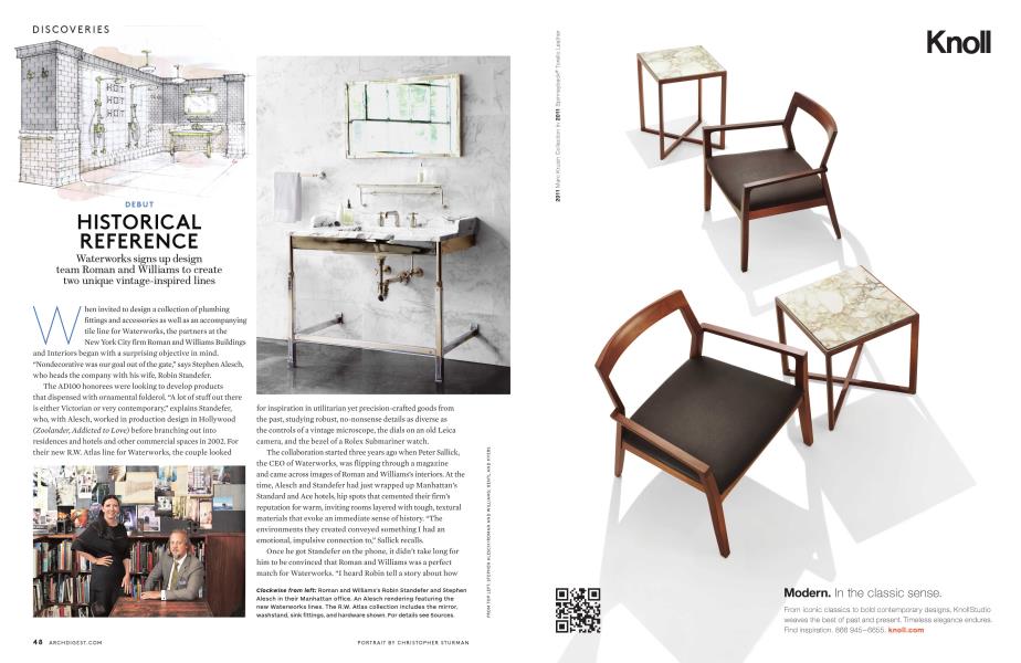 Historical Reference Architectural Digest September 2012