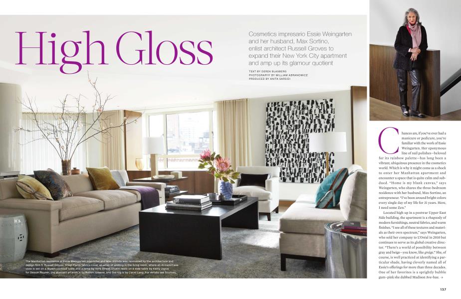 High Gloss | Architectural Digest | MARCH 2014