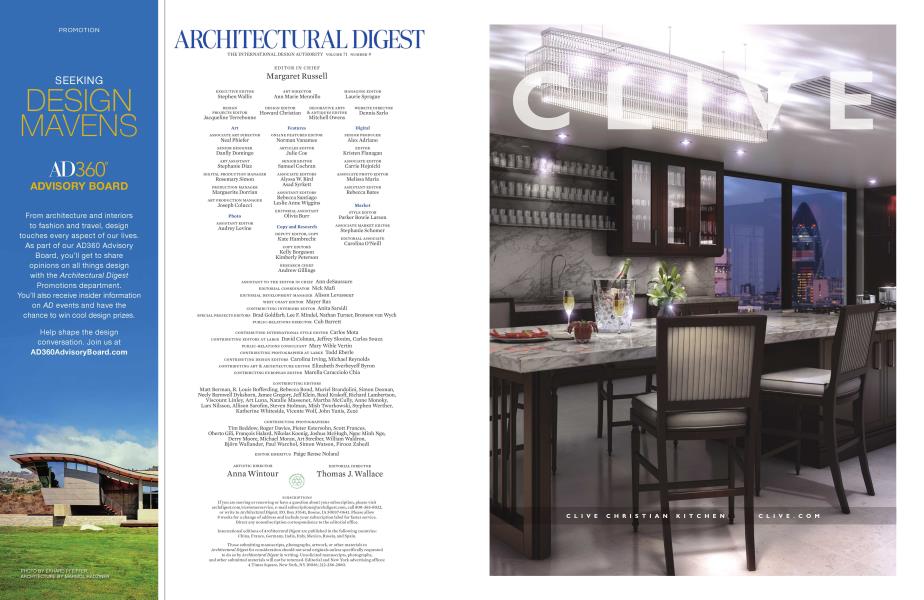 Architectural Digest Architectural Digest September 2014 Architectural Digest Architectural Digest September 2014