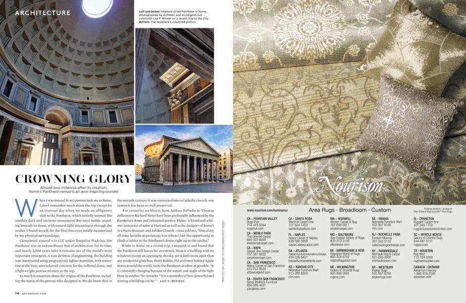 Crowning Glory Architectural Digest OCTOBER 2014