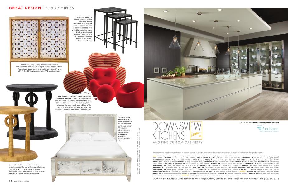 Downsview Kitchens | Architectural Digest | JANUARY 2015