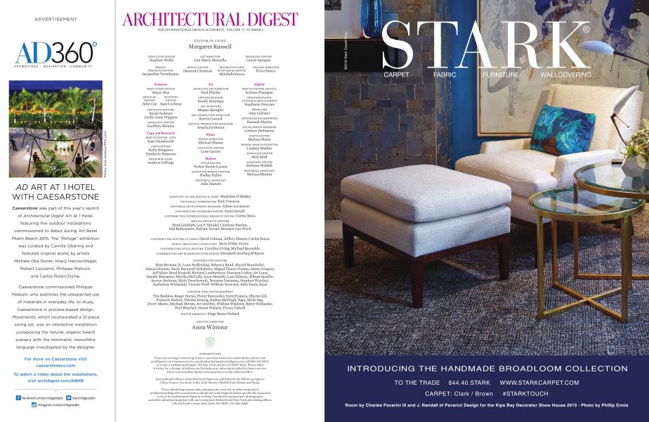 Architectural Digest Architectural Digest MARCH 2016