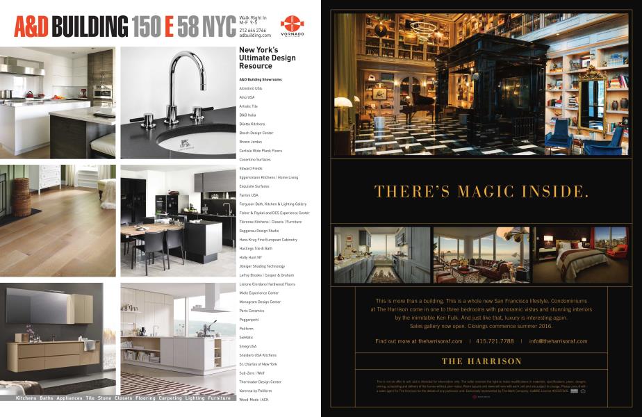 A&D BUILDING | Architectural Digest | SEPTEMBER 2016