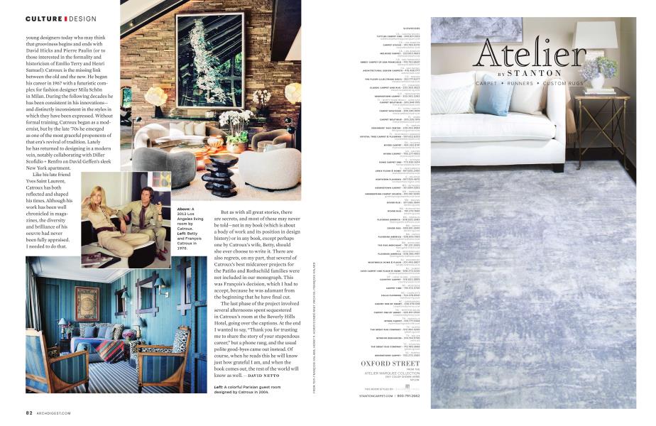 Atelier BY STANTON | Architectural Digest | OCTOBER 2016