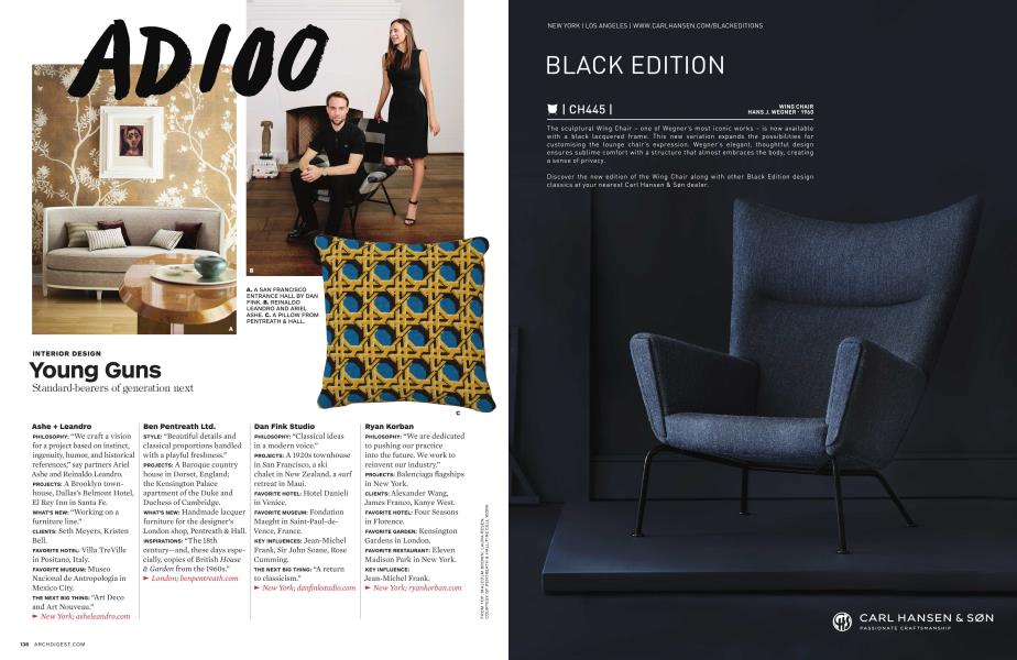 INTERIOR DESIGN Young Guns