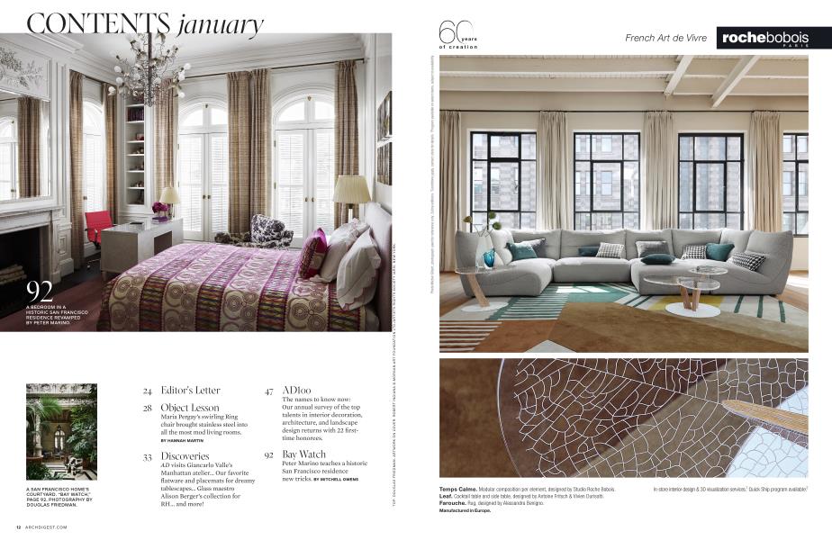 CONTENTS January | Architectural Digest | JANUARY 2021